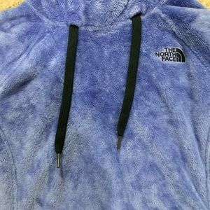 north face pull over purple hoodie